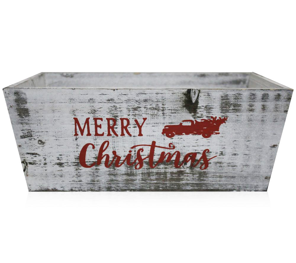aufbewahrung bestellungen Christmas wooden box Merry Christmas