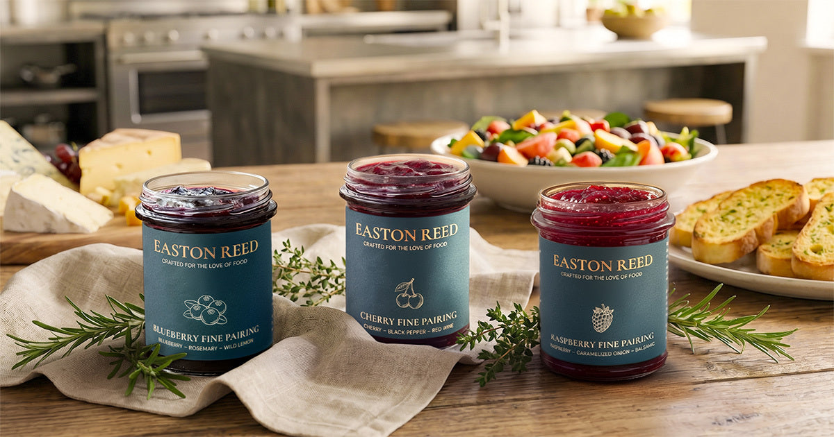 Easton Reed Fine Pairings: Fruchtige Chutneys für BBQ, Cheese Boards, Käse & Sandwiches