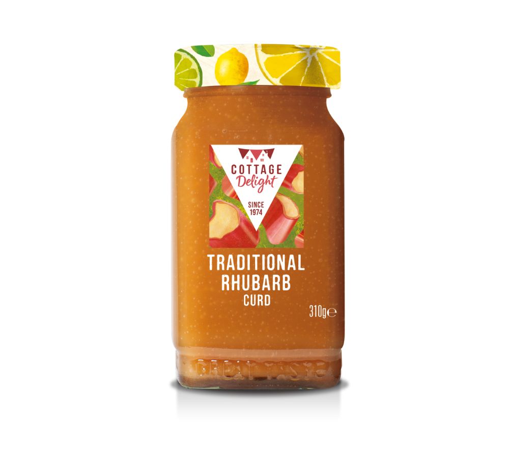 Traditional Rhubarb All Butter Curd from Cottage Delight (310 g)
