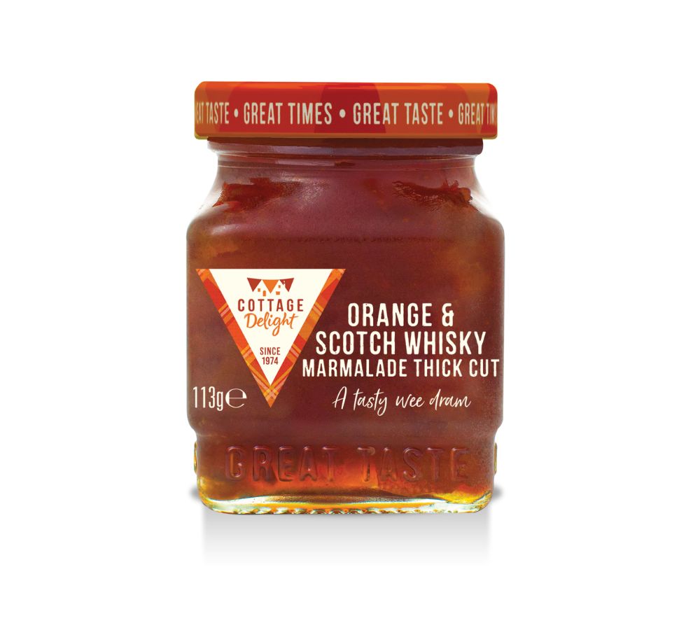 Orange & Scotch Whisky Cut Marmelade von Cottage Delight (113 g)