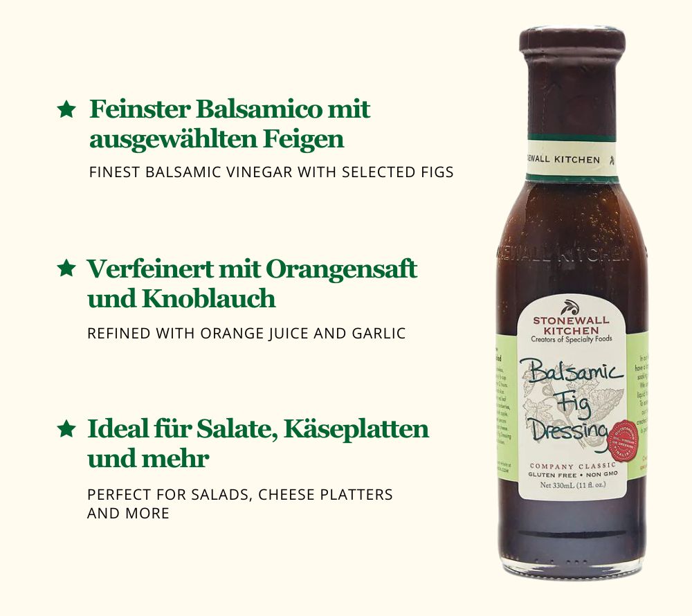 Süß-saures Feigen-Dressing mit Balsamico für Salate, Käse & Dips