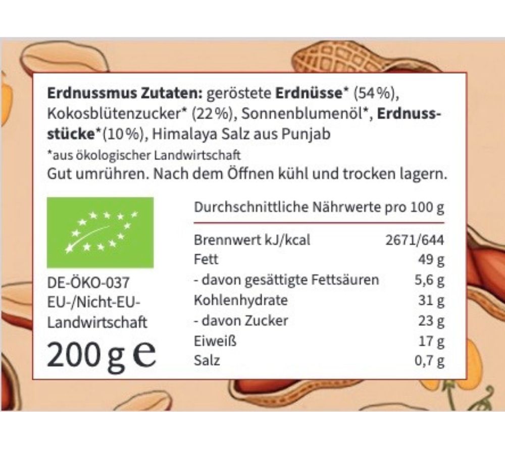 Everly Grace Sweet & Salty Peanut Crunch – Knackige Erdnüsse & Peanut Butter mit Kokoszucker