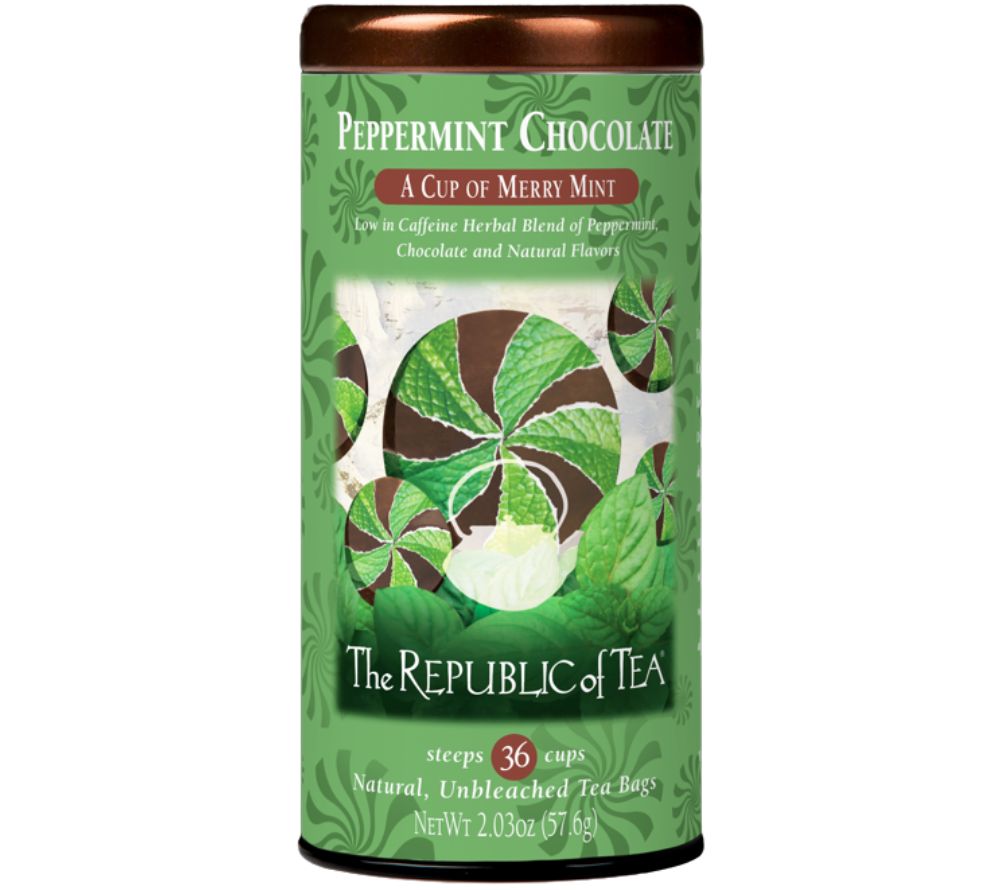 Chocolate Peppermint Tea von The Republic of Tea – koffeinfreier Schoko-Pfefferminz-Tee