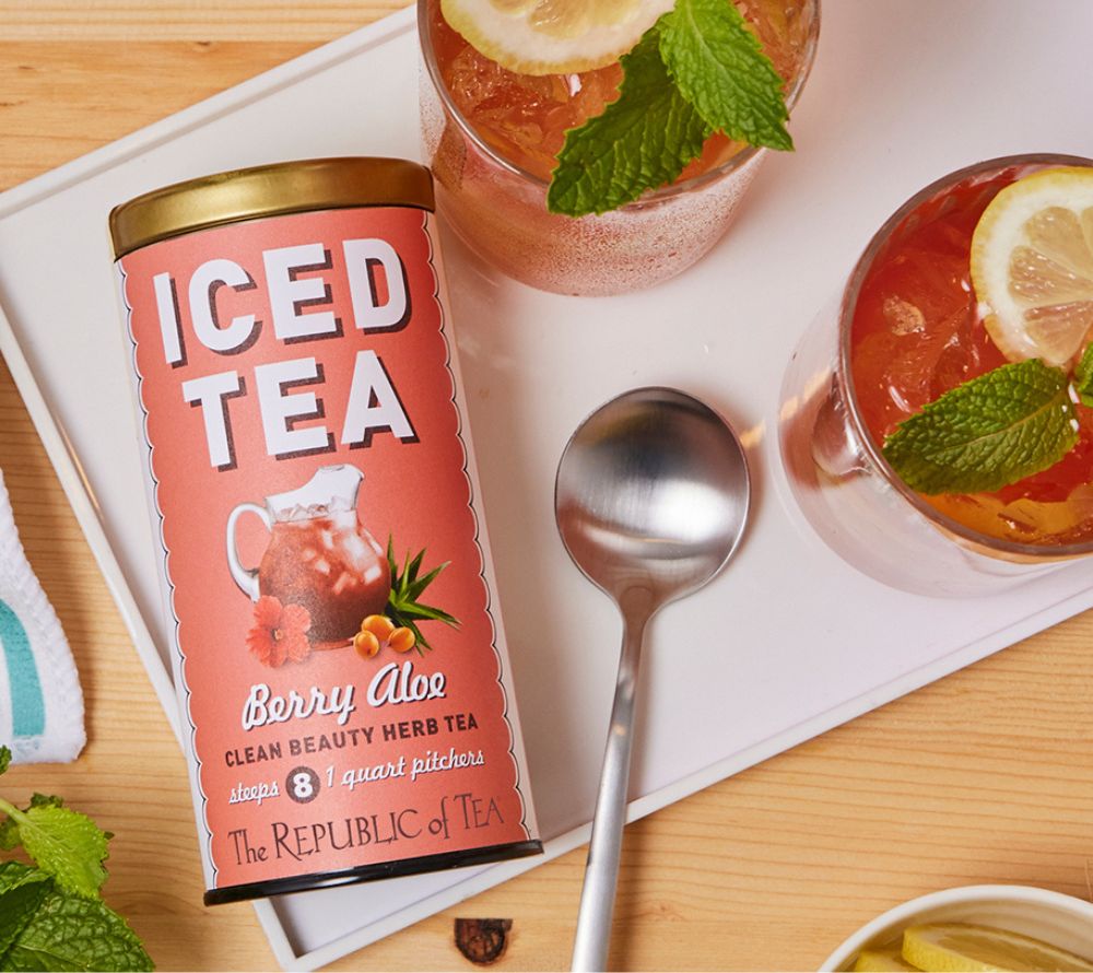 Berry Aloe Iced Tea von Republic of Tea kaufen – fruchtig-exotischer koffeinfreier Kräutertee