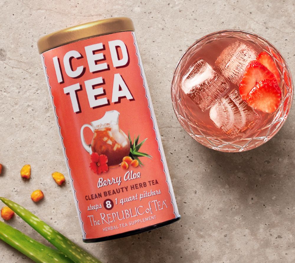 Berry Aloe Iced Tea von Republic of Tea kaufen – fruchtig-exotischer koffeinfreier Kräutertee