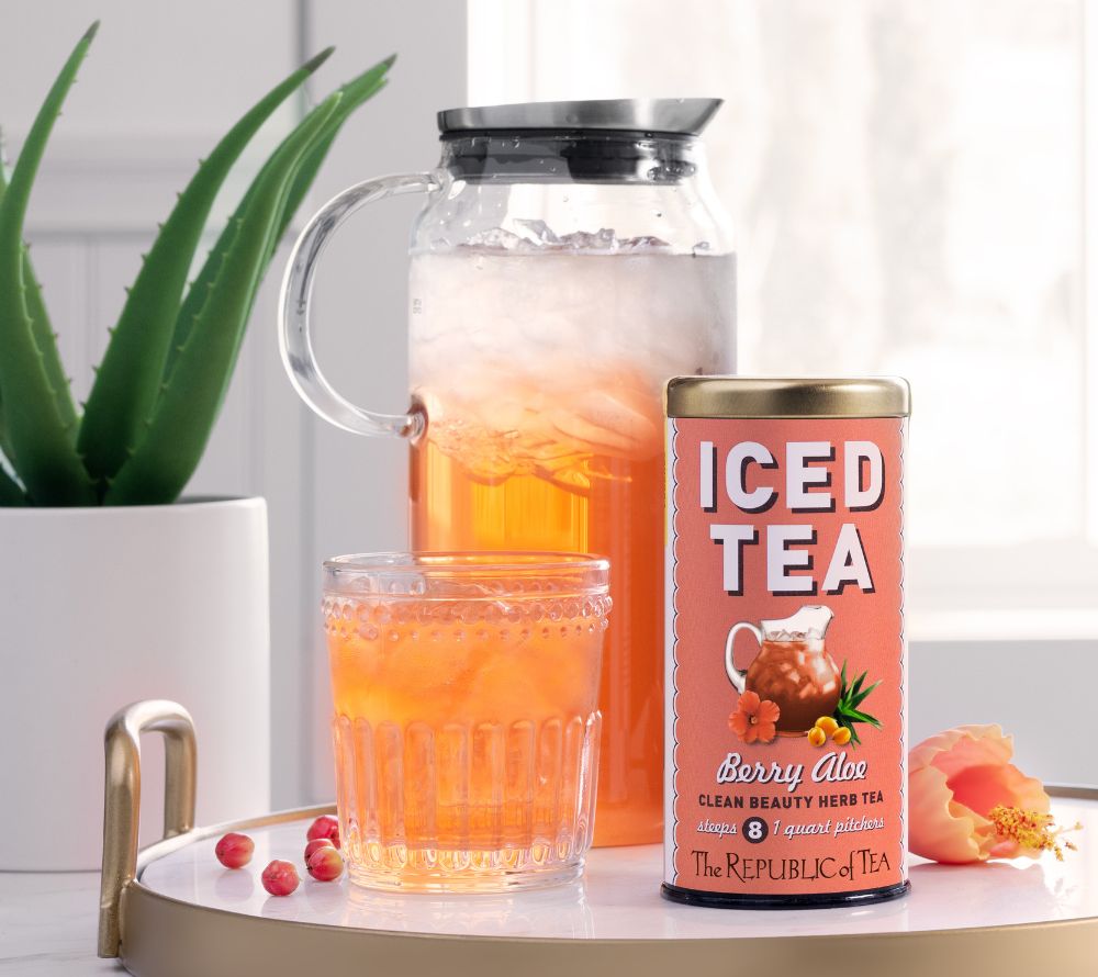 Berry Aloe Iced Tea von Republic of Tea kaufen – fruchtig-exotischer koffeinfreier Kräutertee