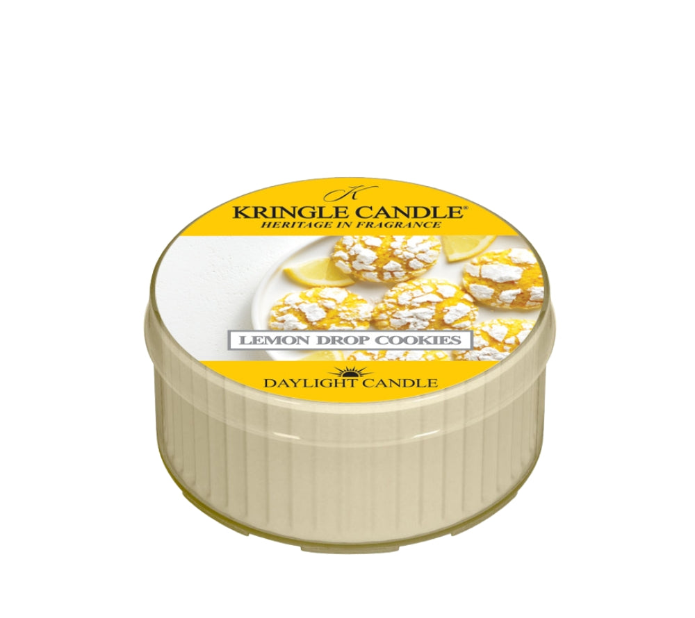 Kringle Candle Daylight Lemon Sugar Cookie – kompakter Frühlingsduft mit Zitrone, Keksteig & Vanille