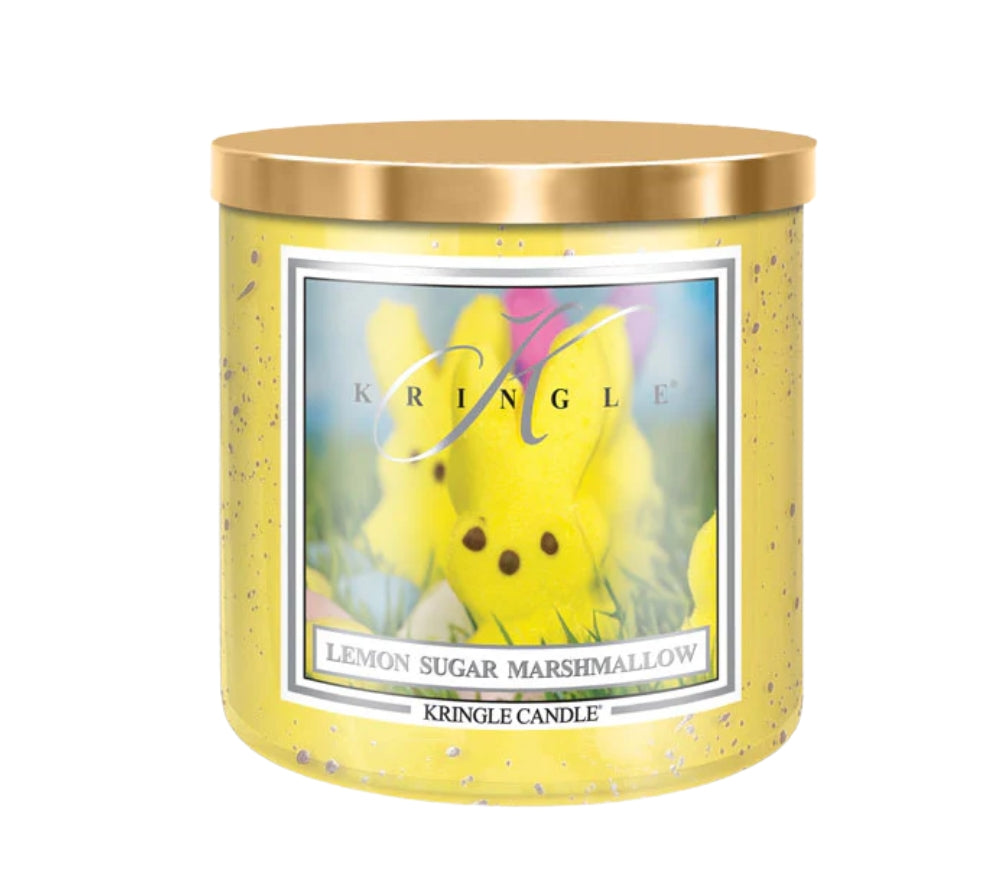 Lemon Sugar Marshmallow Duftkerze von Kringle Candle kaufen – Zitrone, Marshmallow & Vanille