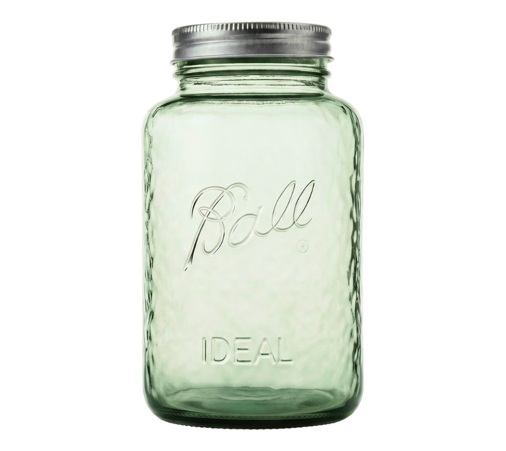 Green Quart Regular Mouth Jar by Ball Mason Jars