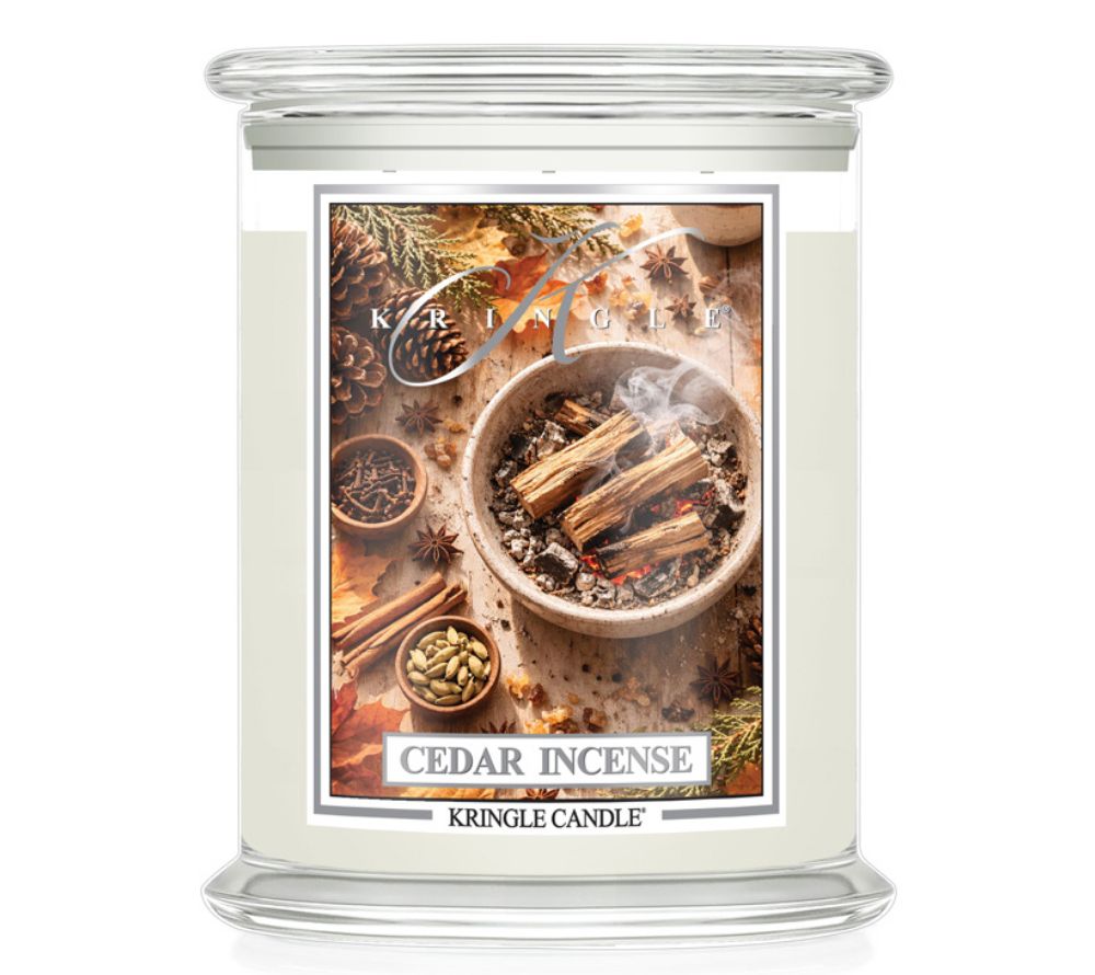 Cedar Incense scented candle by Kringle Candle