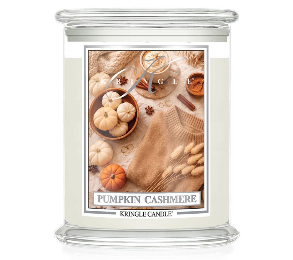 Pumpkin Cashmere scented candle by Kringle Candle