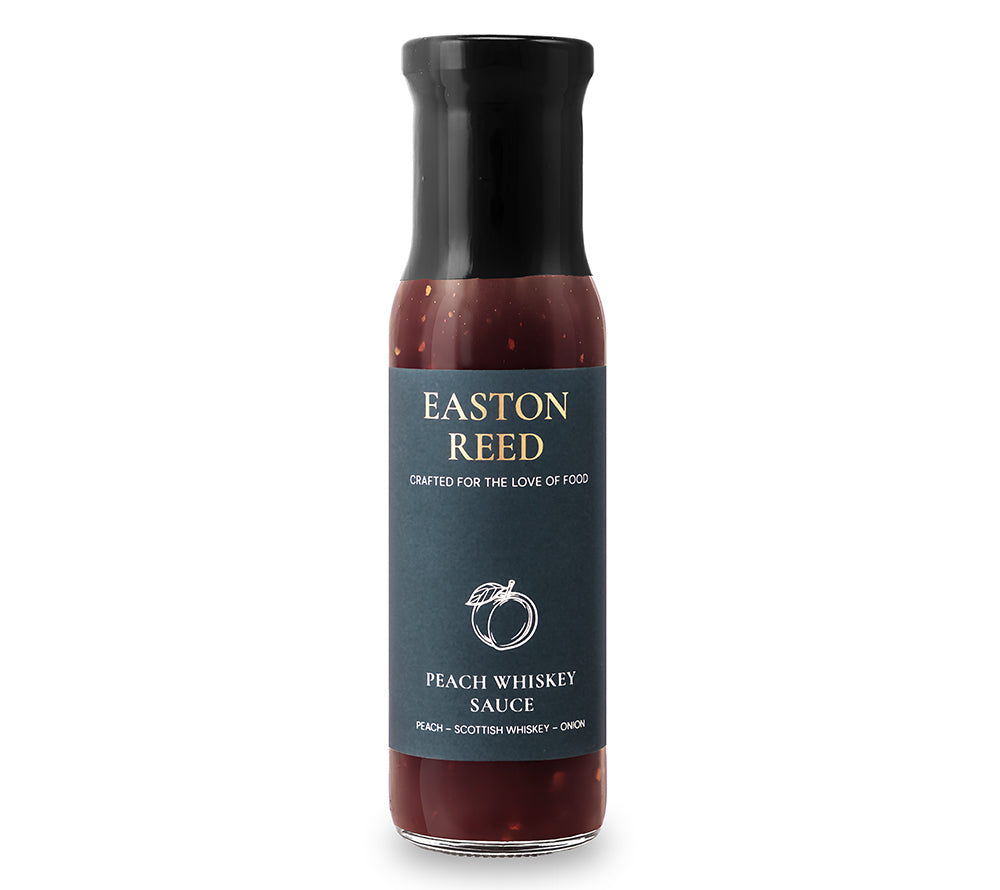 Peach Whiskey Sauce von Easton Reed (260 ml-Glasflasche)
