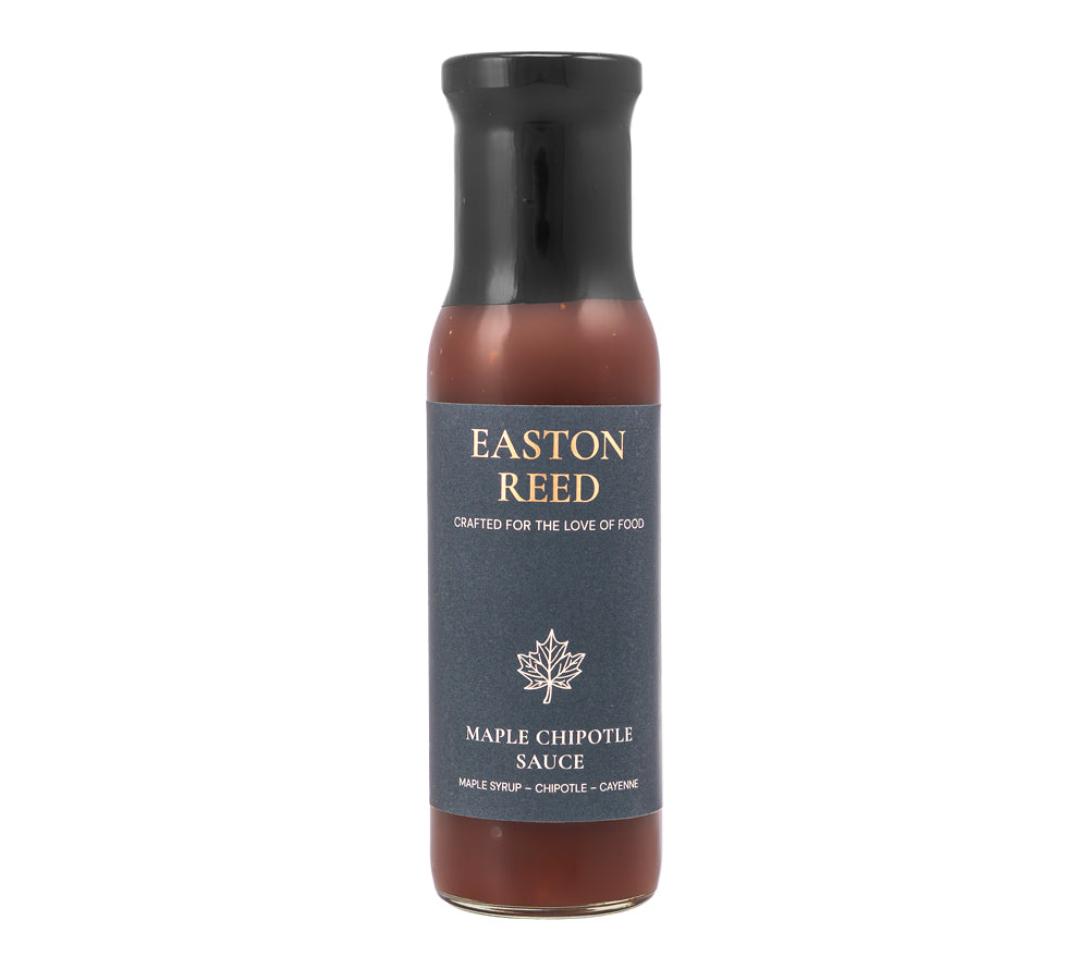 Maple Chipotle Sauce mit kanadischem Ahornsirup und rauchiger Chipotle. Die perfekte süß-würzige Balance für Burger, Ribs und mehr