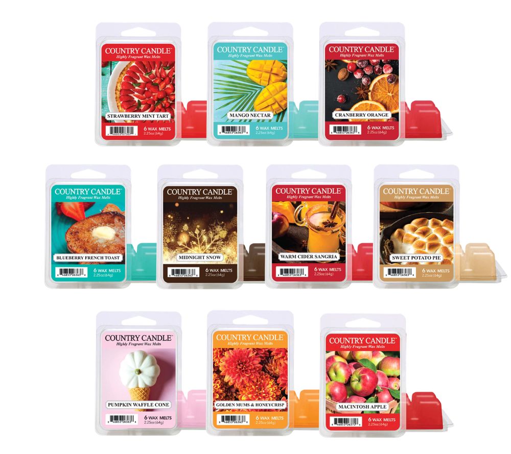 WaxMelts Super Sale Bundle  von Country Candle (10 Stück)