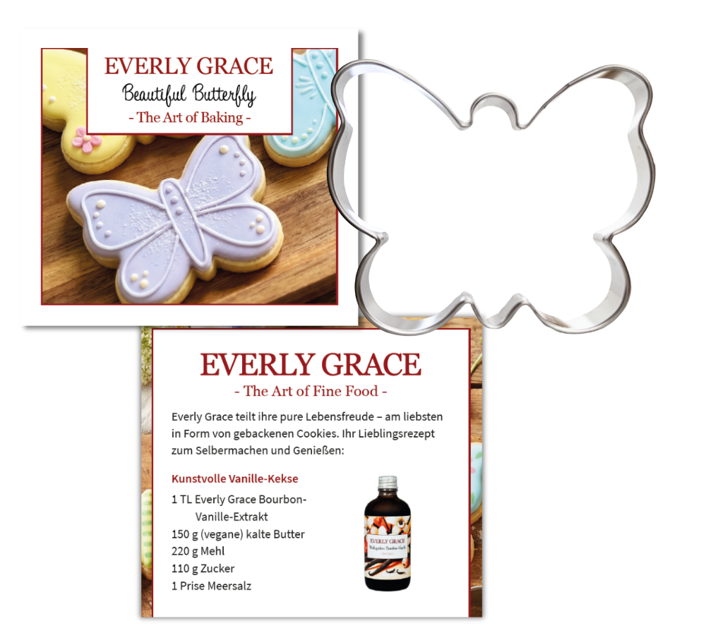 Beautiful Butterfly Keksausstecher von Everly Grace