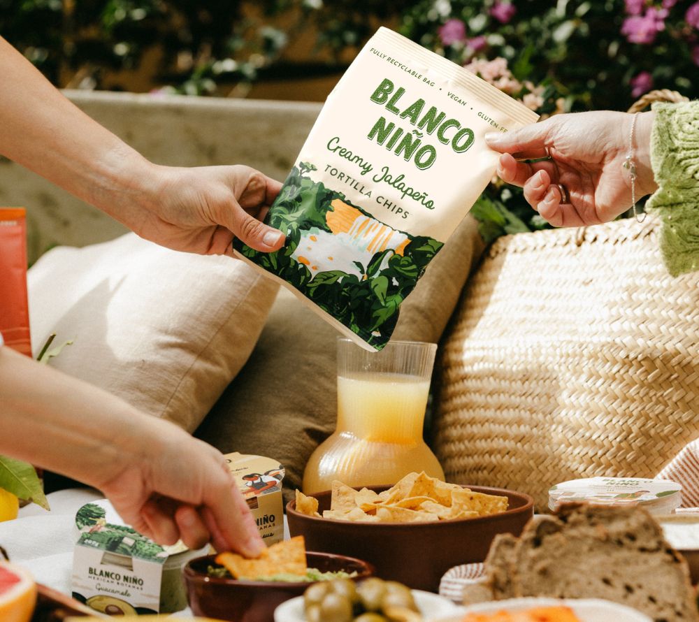 Blanco Niño Mini Tortilla Chips – traditionell hergestellt, vegan und glutenfrei. 