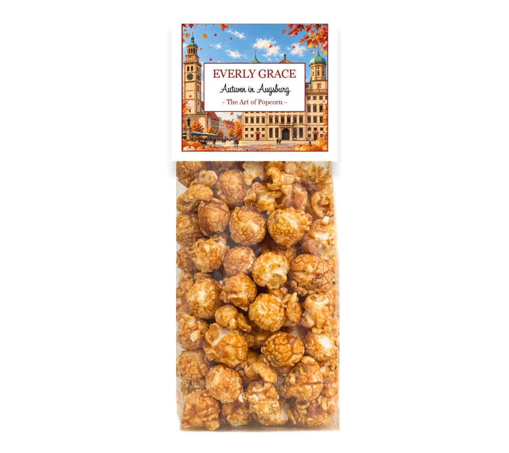 Everly Grace Popcorn „Autumn in Augsburg – The Art of Popcorn“ mit herbstlichem Design