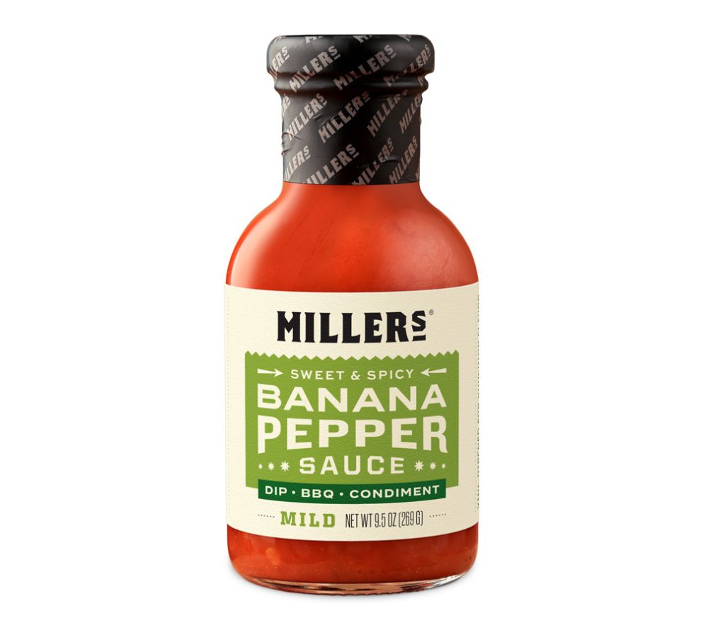 Banana Pepper Mild Sauce von Miller's Gourmet Foods