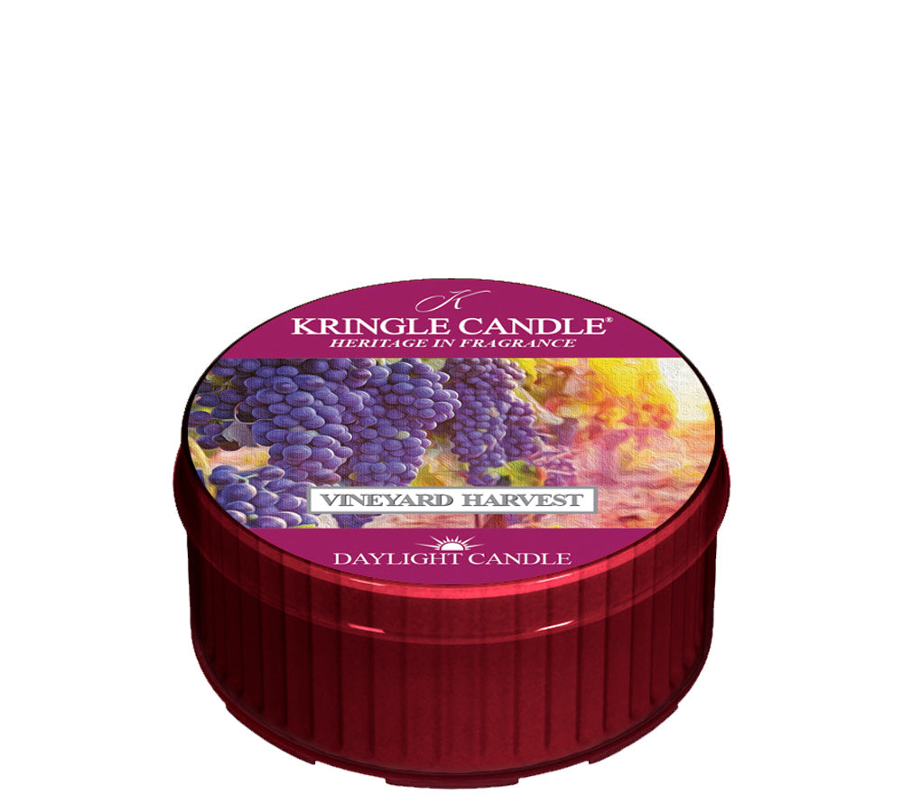 
                  
                    Daylight Vineyard Harvest Vineyard Harvest ♥ Fruchtiger Herbstduft von Kringle Candle ♥ Mit Himbeeren, Zimt & Karamell ♥ Jetzt reinschnuppern
                  
                