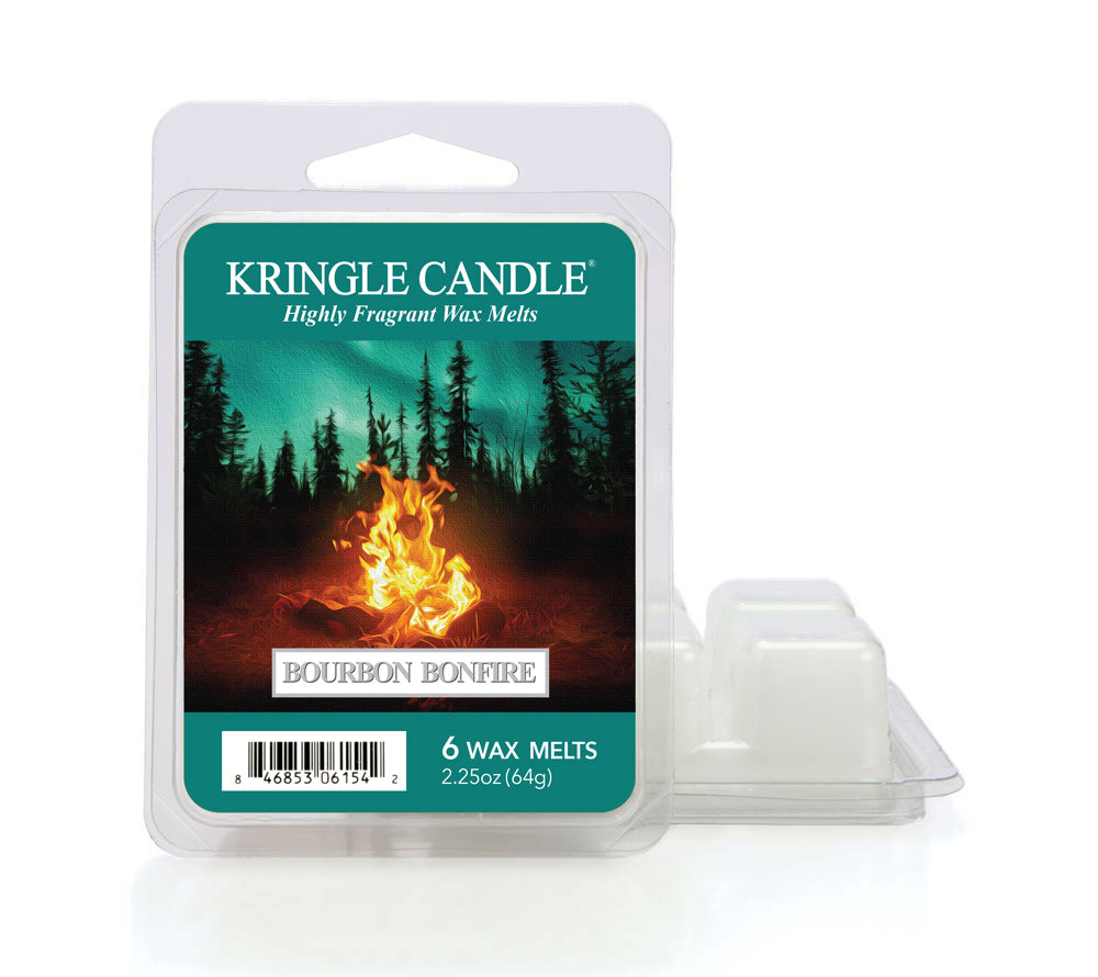 
                  
                    Bourbon Bonfire Wax Melts kaufen – Rauchig-würziger Duft mit Whiskey, Rum, Zimt & Zedernholz, 6er Pack
                  
                