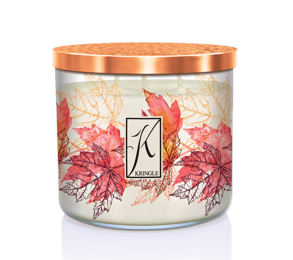 Leaf Peeper Duftkerze von Kringle Candle kaufen – Apfel, Pfirsich & Moschusduft online