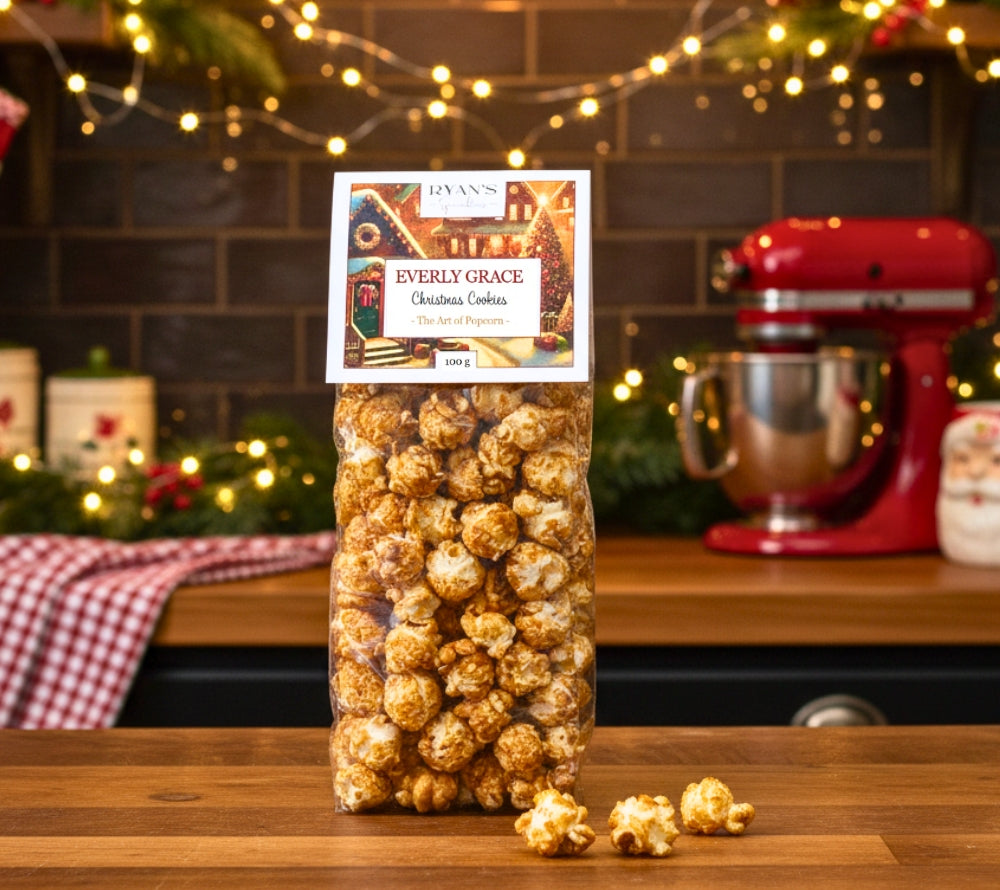 Everly Grace Christmas Cookies Popcorn – süßes Gourmet-Popcorn, handgemacht in Augsburg bei American Heritage