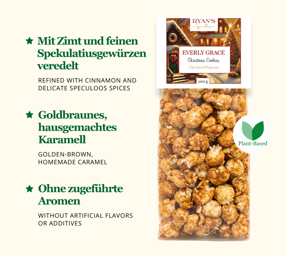 Everly Grace Popcorn Christmas Cookies online kaufen – karamellig, mit Spekulatius, festlich genießen