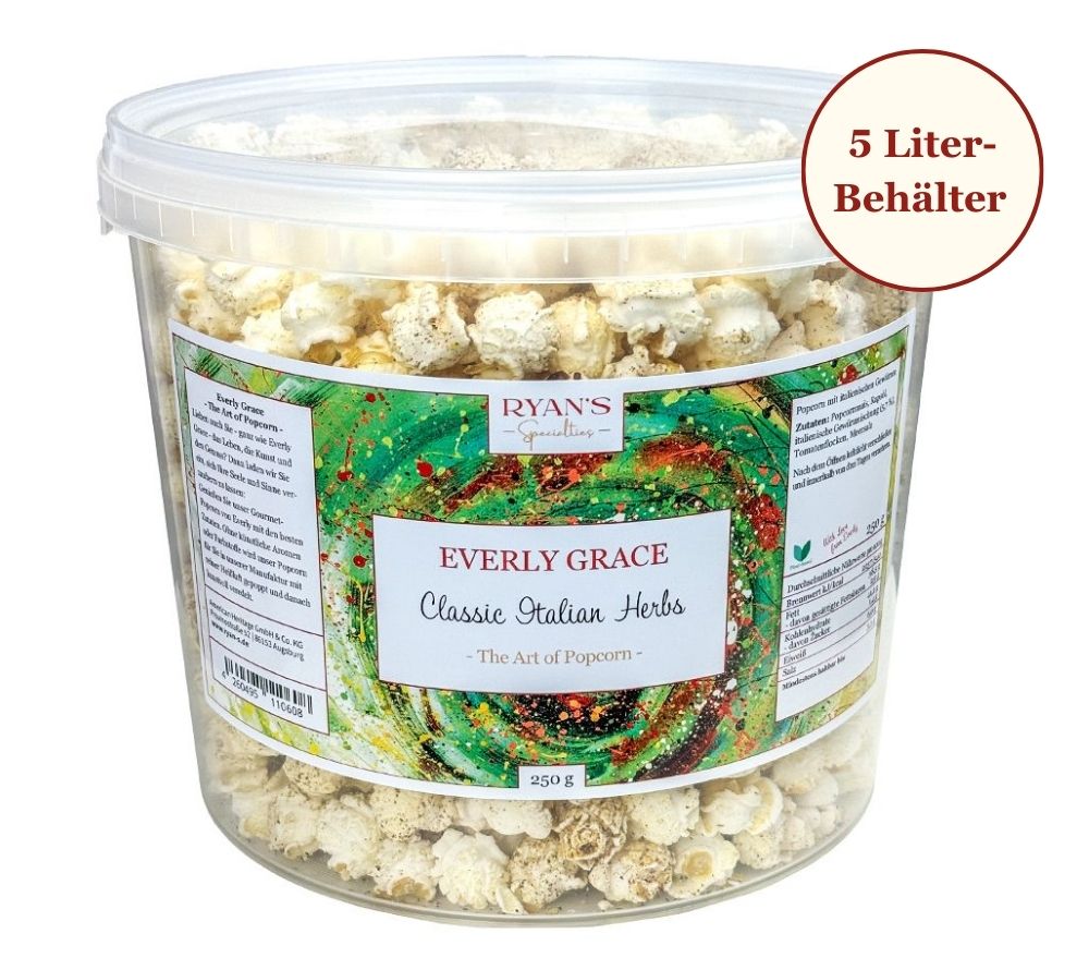 
                  
                    Everly Grace Popcorn Classic Italian Herbs online kaufen – luftiges Kräuter-Popcorn mit Tomate
                  
                