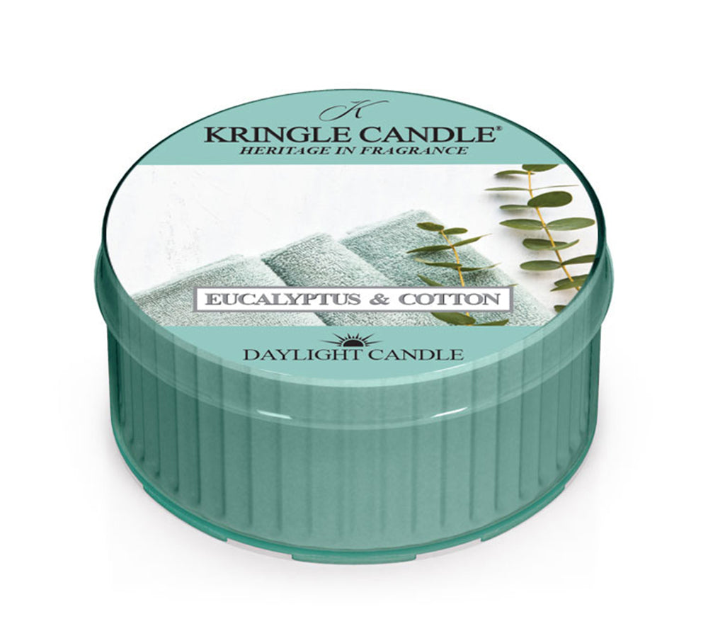 Eucalyptus Cotton Duftkerze von Kringle Candle online kaufen – Eukalyptus & Baumwolle Duft