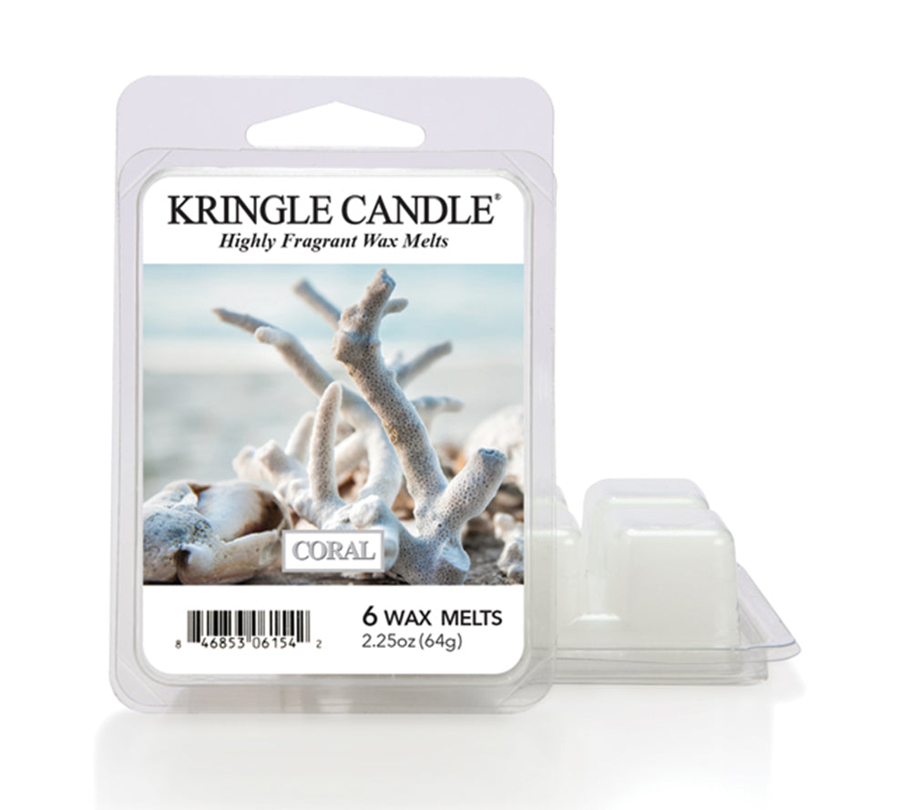 Coral Wax Melts online bestellen – Meeresduft mit Lavendel, Sandelholz & Amber, 6er Pack