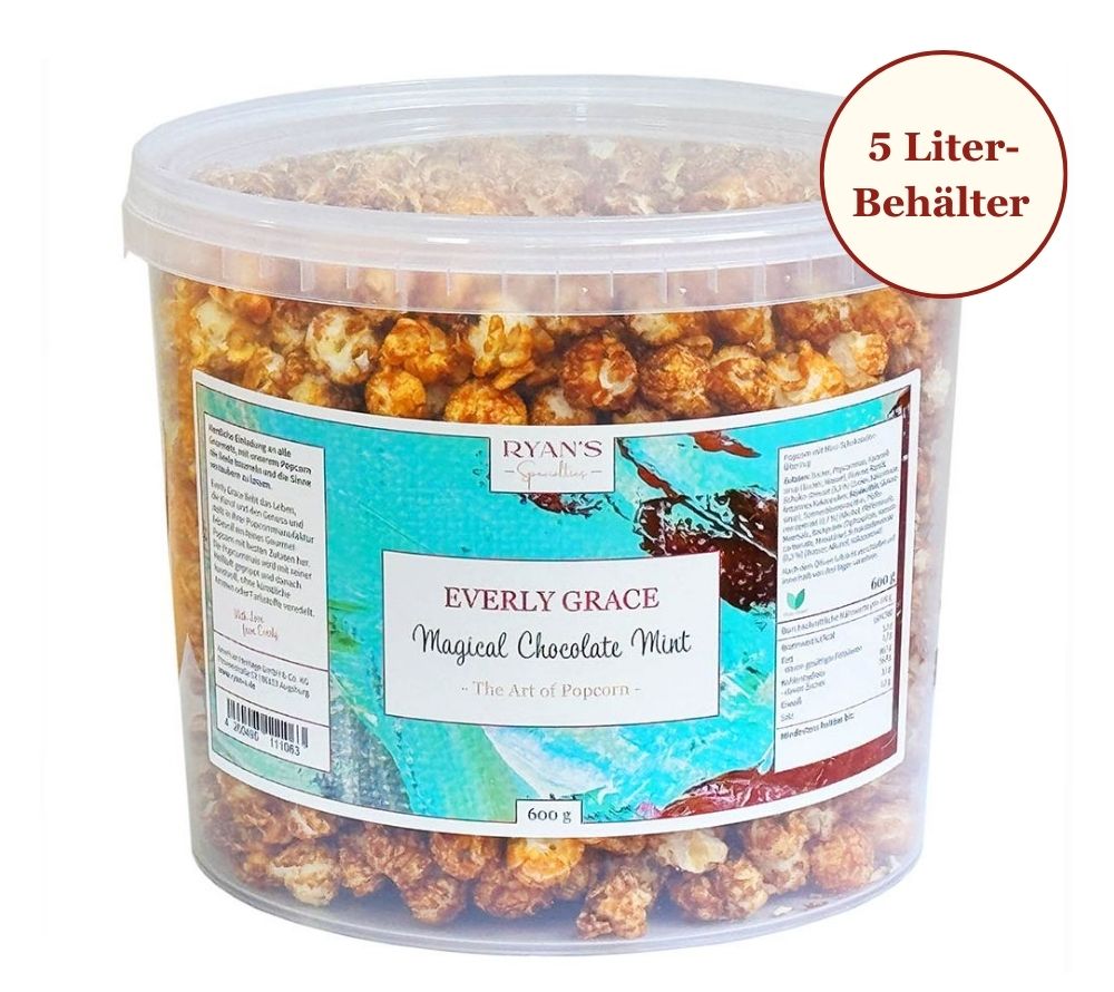 
                  
                    Everly Grace Popcorn Magical Chocolate Mint online kaufen – Schokolade & Minze genießen
                  
                