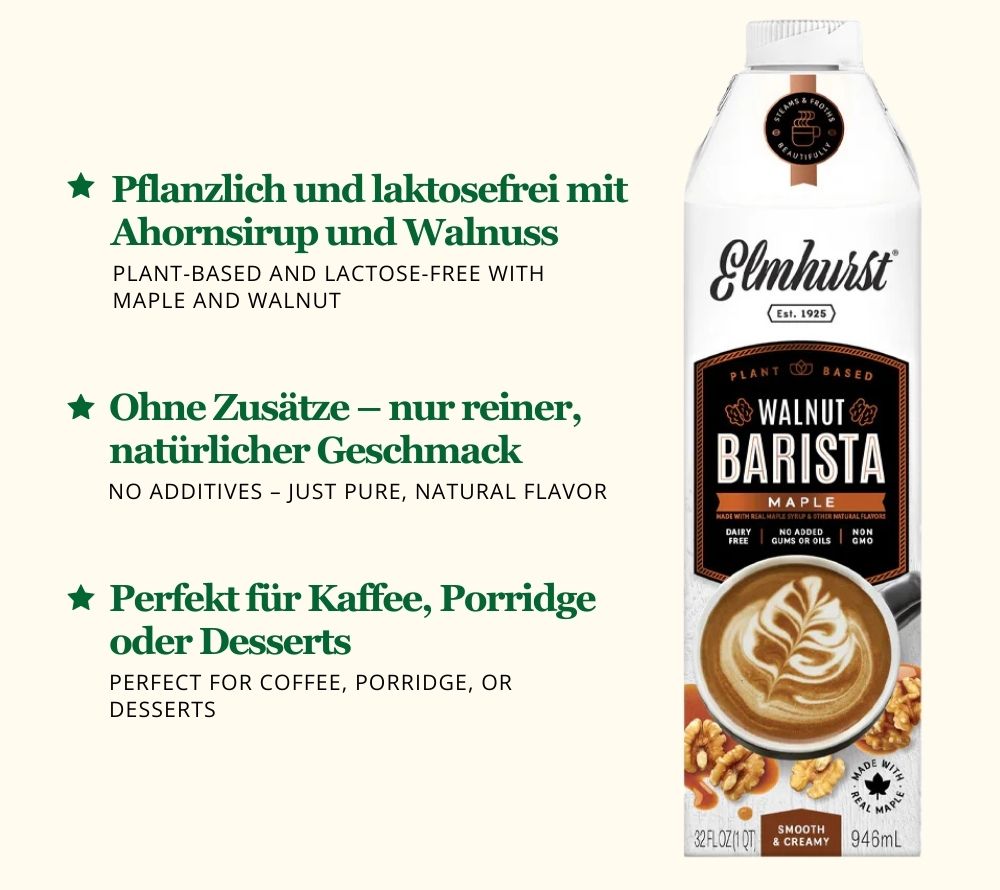 Maple Walnut Barista Edition online bestellen – Vegane Milch mit Ahorn & Walnuss für Kaffee