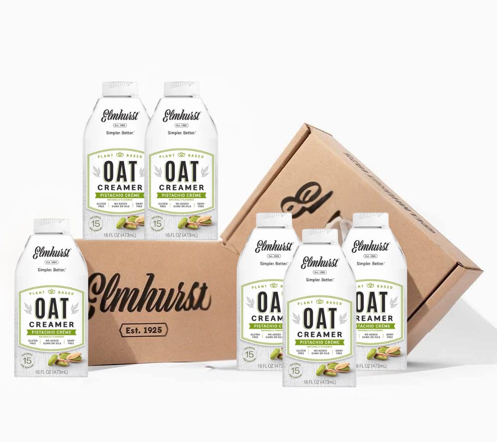 Pistachio Crème Oat Creamer 6er-Pack von Elmhurst | American Heritage