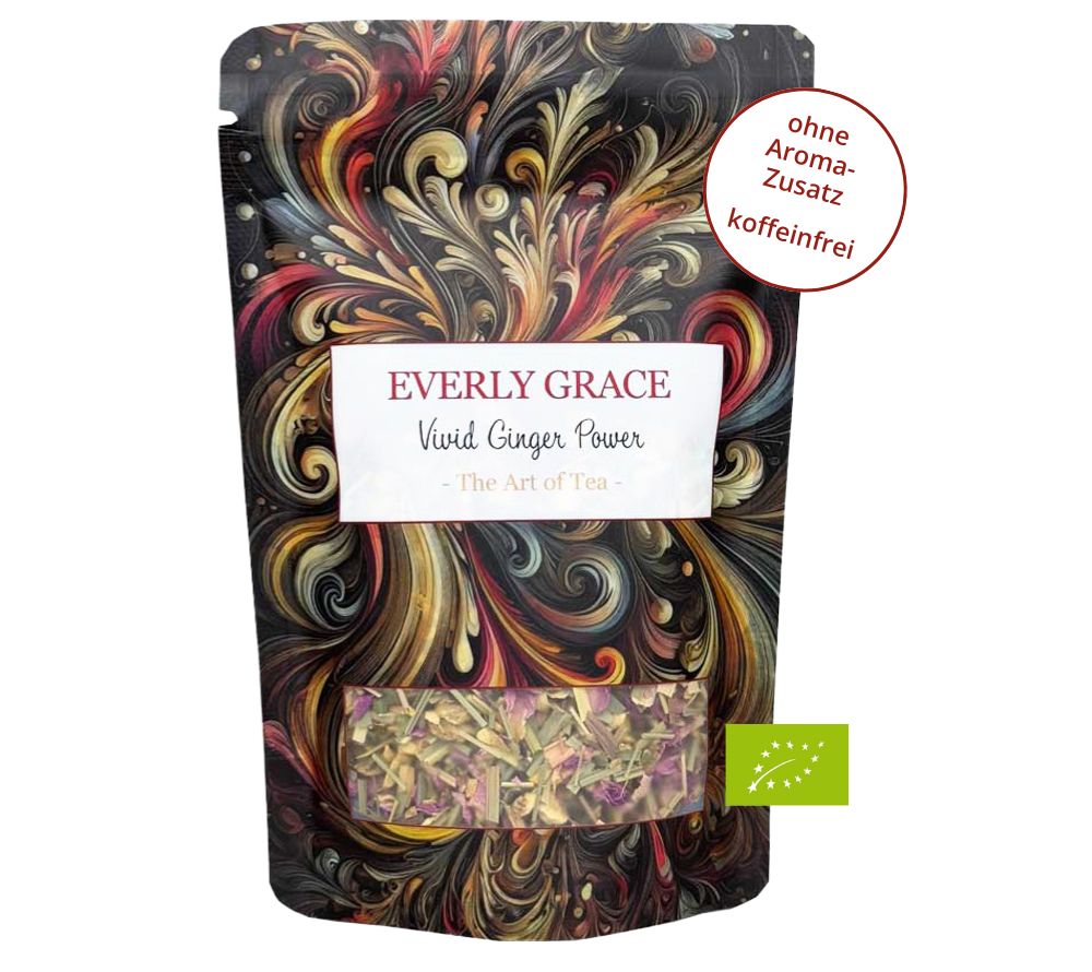 Everly Grace Tea - Vivid Ginger Power (60 g-Beutel Bio-Kräutertee)