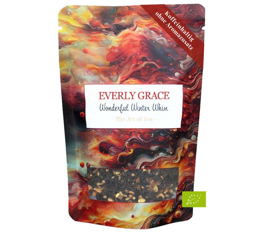 Wonderful Winter Whim Tea by Everly Grace (80g bag of organic black tea) 