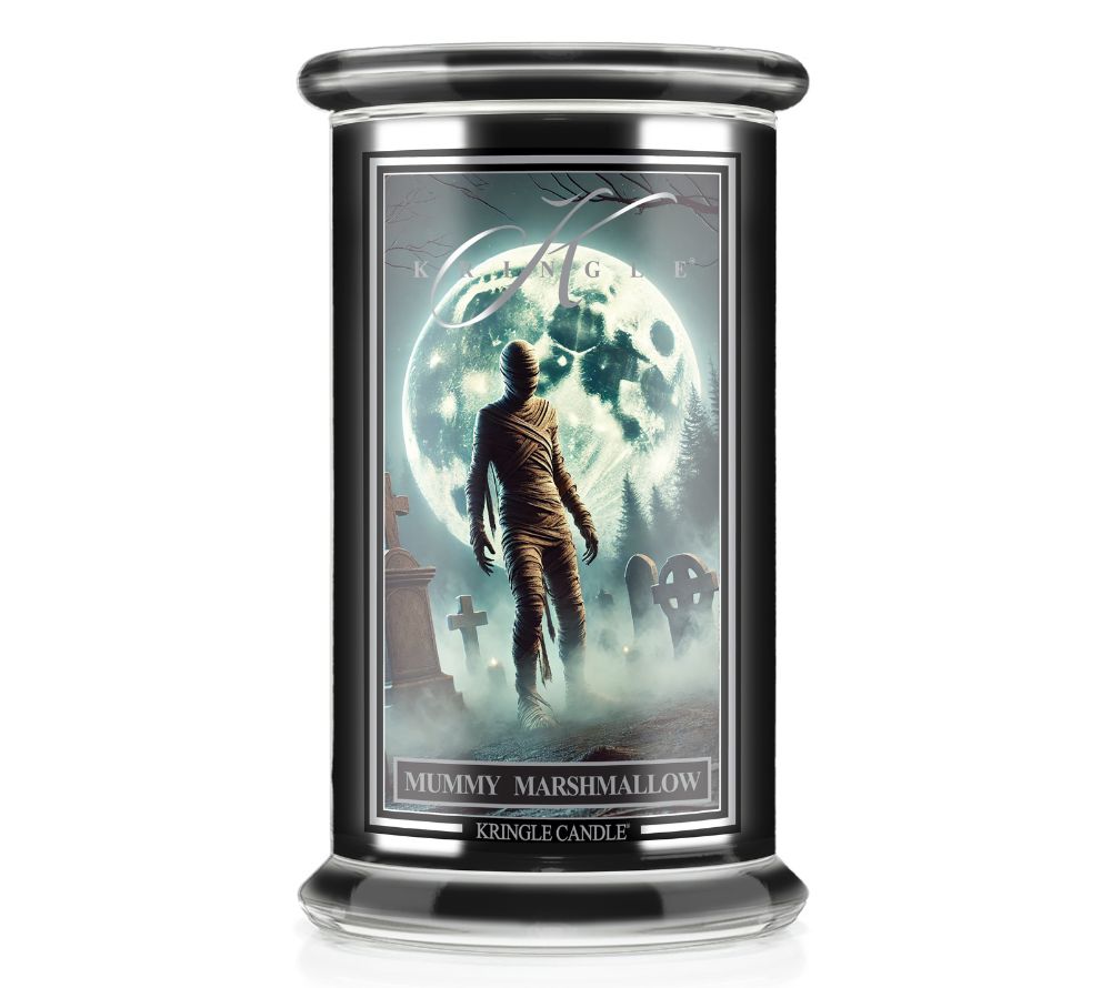 Mummy Marshmallow Large Limited Edition Halloween (22 oz-Glas, 2-Docht)