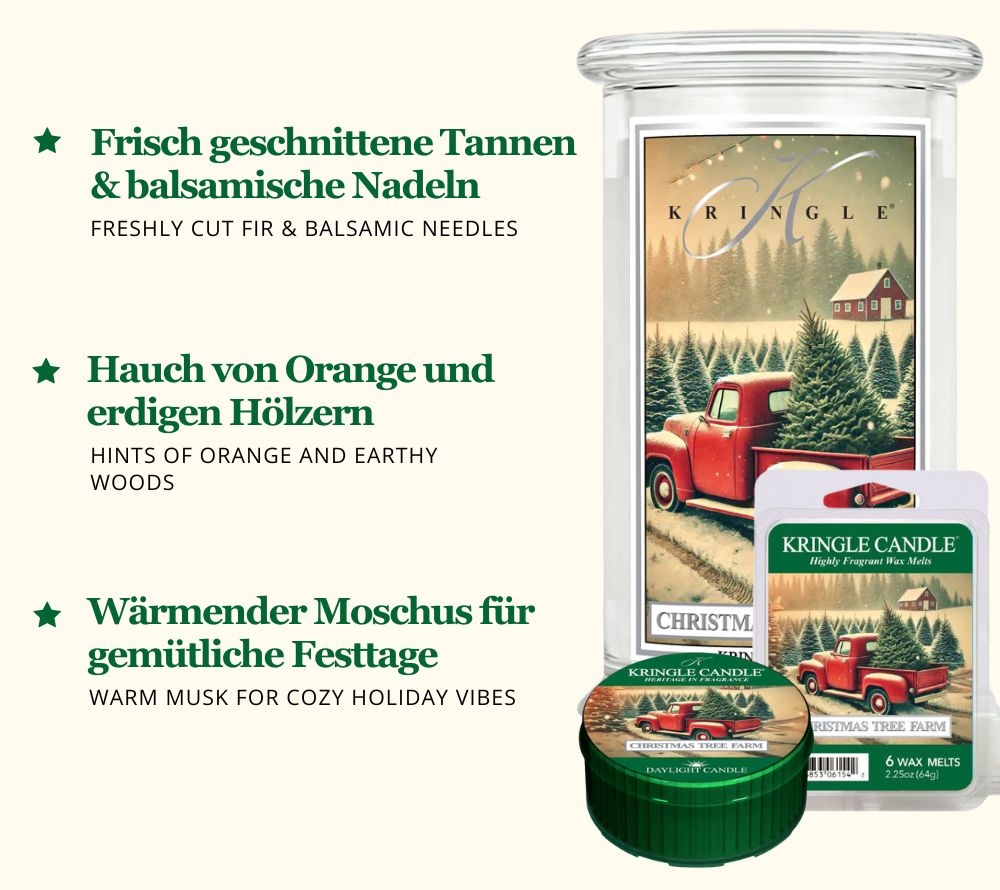 Entdecken Sie das exklusive Daylight Bundle Winterdüfte 2025 von Kringle Candle bei American Heritage – sechs festliche Düfte für gemütliche Wintermomente.