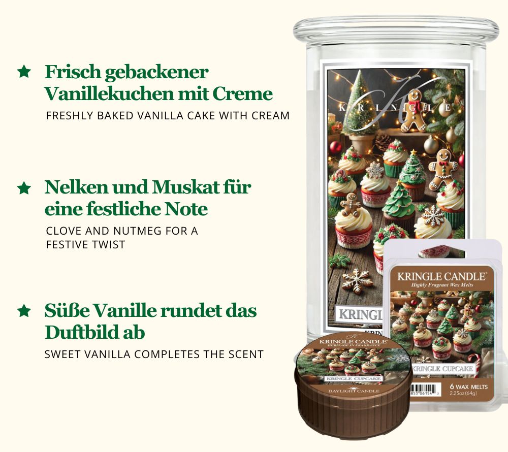 
                  
                    Entdecken Sie das exklusive Daylight Bundle Winterdüfte 2025 von Kringle Candle bei American Heritage – sechs festliche Düfte für gemütliche Wintermomente.
                  
                