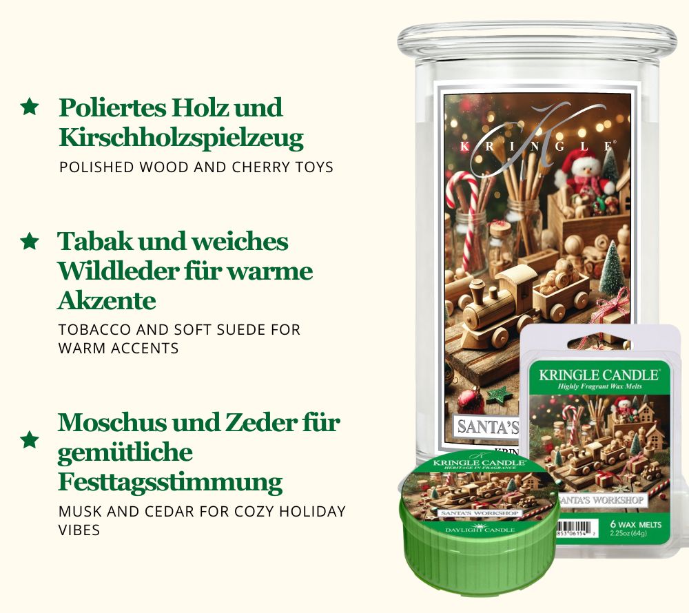 
                  
                    Entdecken Sie das exklusive Daylight Bundle Winterdüfte 2025 von Kringle Candle bei American Heritage – sechs festliche Düfte für gemütliche Wintermomente.
                  
                