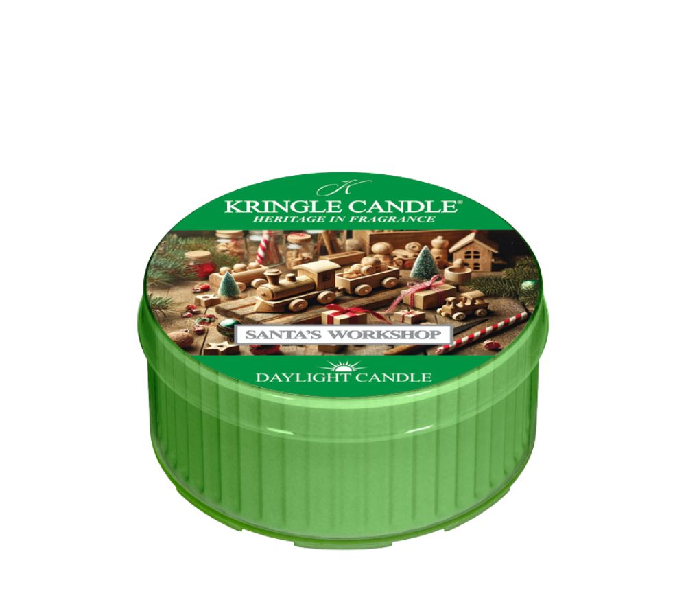 Santa’s Workshop Duftkerze ☆ Kopfnote: Holz, Kirsche ☆ Herznote: Tabak, Wildleder ☆ Basisnote: Moschus, Zeder ☆ Europaweiter Versand ☆ Jetzt bestellen!