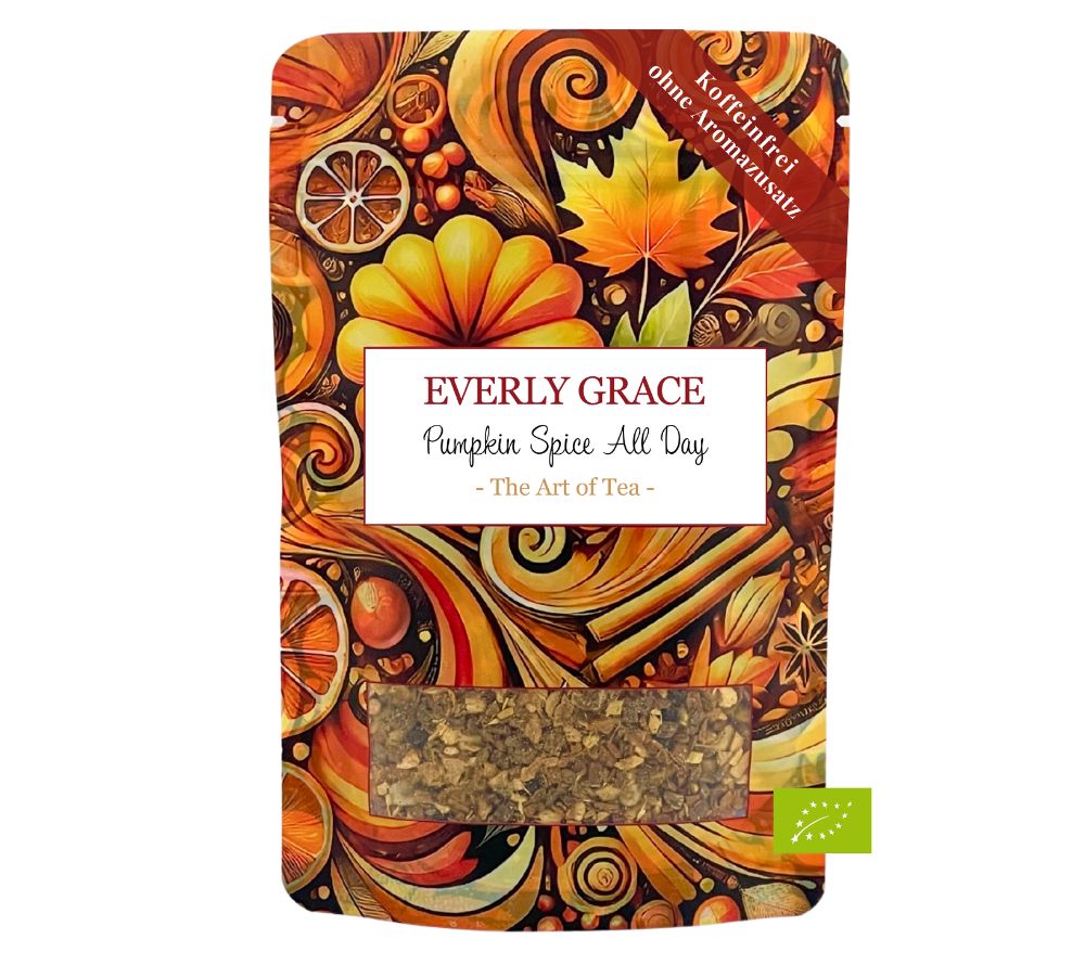 Pumpkin Spice All Day Tea by Everly Grace (100g bag organic tea)