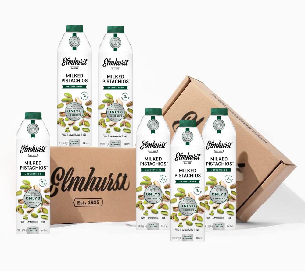 Pistachio Unsweetened Milk 6er-Pack von Elmhurst | American Heritage