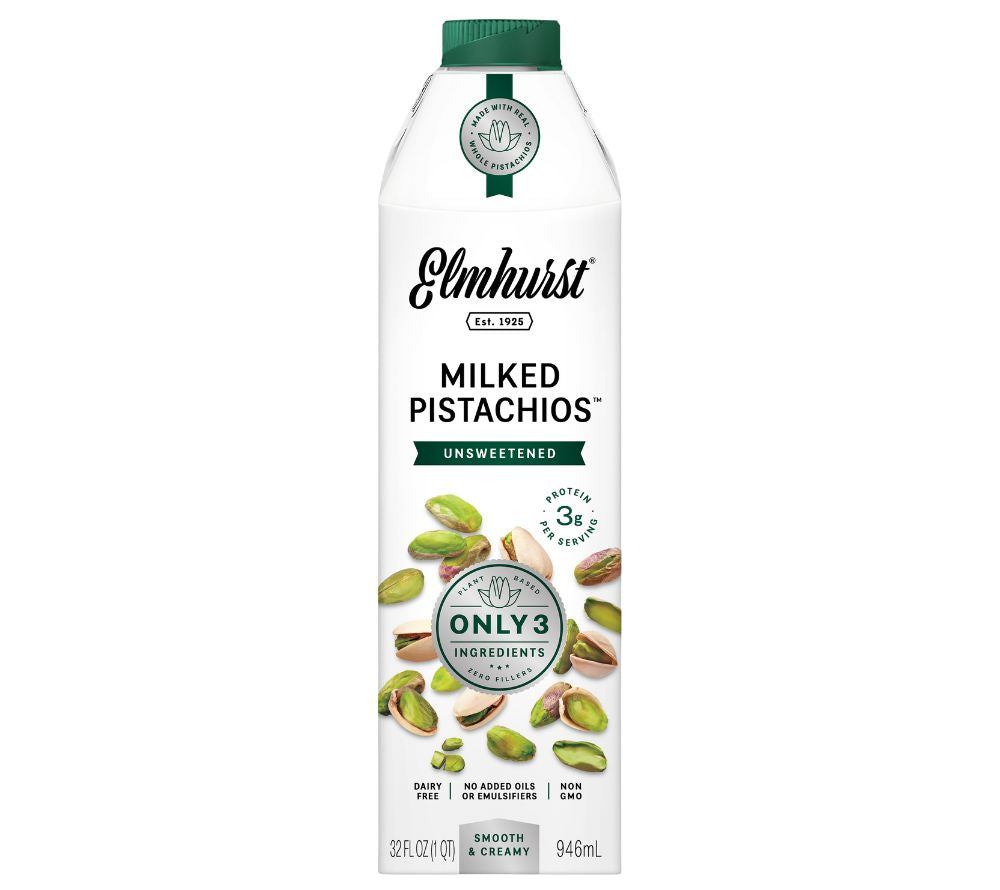 Pistachio Unsweetened Milk von Elmhurst (946 ml - ungesüßt)