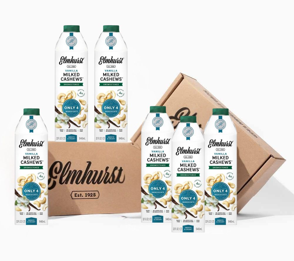 Cashew Unsweetened Vanilla Milk 6er-Pack von Elmhurst | American Heritage