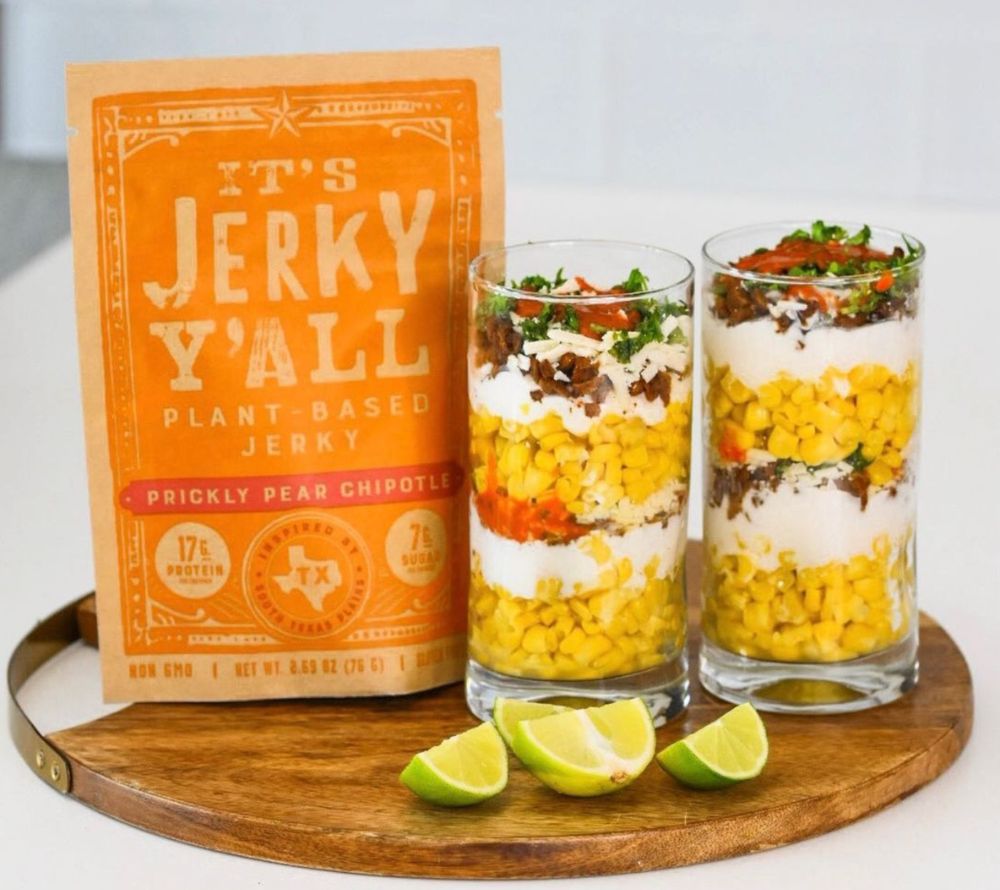 Prickly Pear Chipotle Jerky kaufen ☆ Süß-würziger veganer Snack ☆ Proteinreich & glutenfrei ☆ Perfekt für unterwegs oder Tacos ☆ Jetzt probieren!