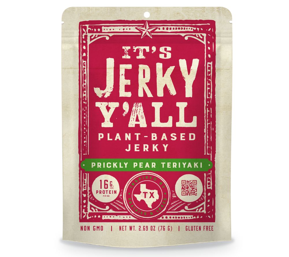Prickly Pear Teriyaki Plant Based Jerky von All Y’Alls Foods