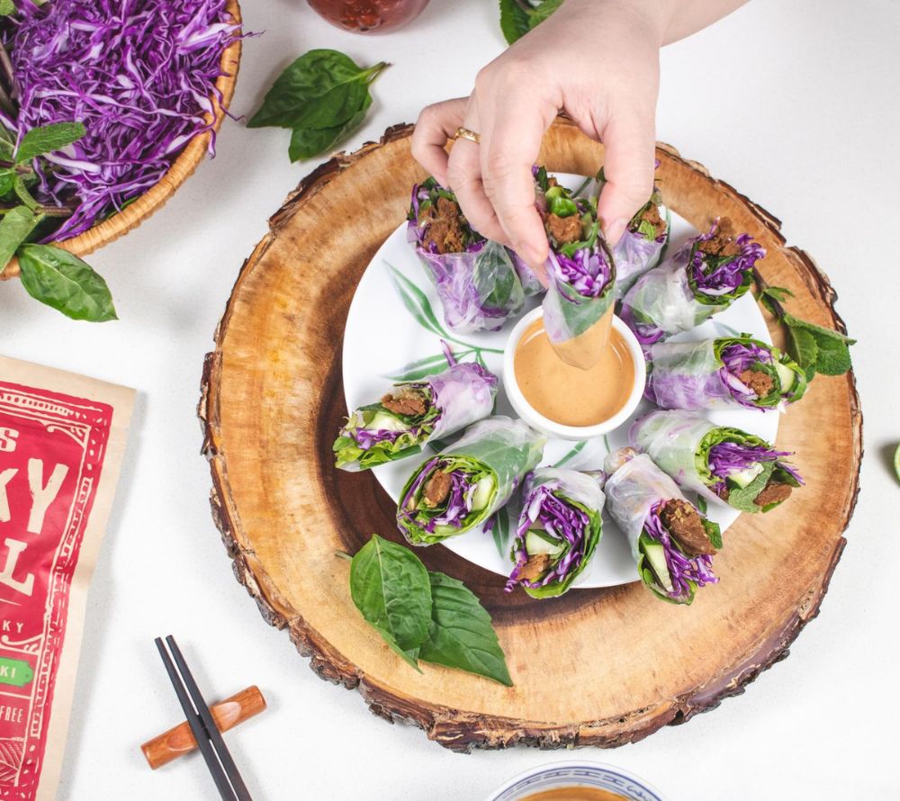 Prickly Pear Teriyaki Jerky kaufen ☆ Süß-herzhafter veganer Snack ☆ Proteinreich & glutenfrei ☆ Perfekt für unterwegs oder Mahlzeiten ☆ Jetzt probieren!