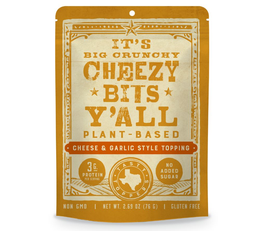 Cheese and Garlic Style Plant Based Cheezy Snacks von All Y’Alls Foods