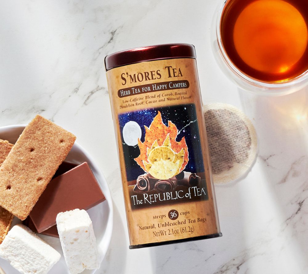 S’mores Herbal Tea Bags kaufen ☆ Koffeinfrei & vegan ☆ Schokoladig-nussiger Genuss ☆ Heiß oder als Latte ☆ Jetzt probieren!
