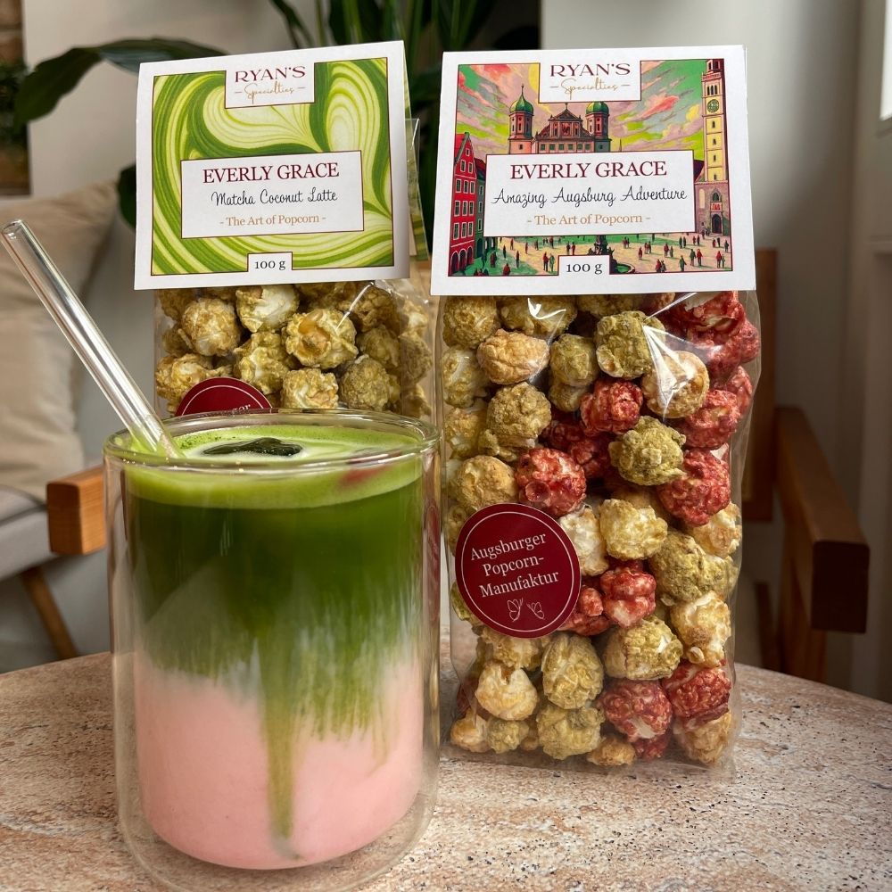 Matcha Coconut Latte Popcorn by Everly Grace (100g bag)